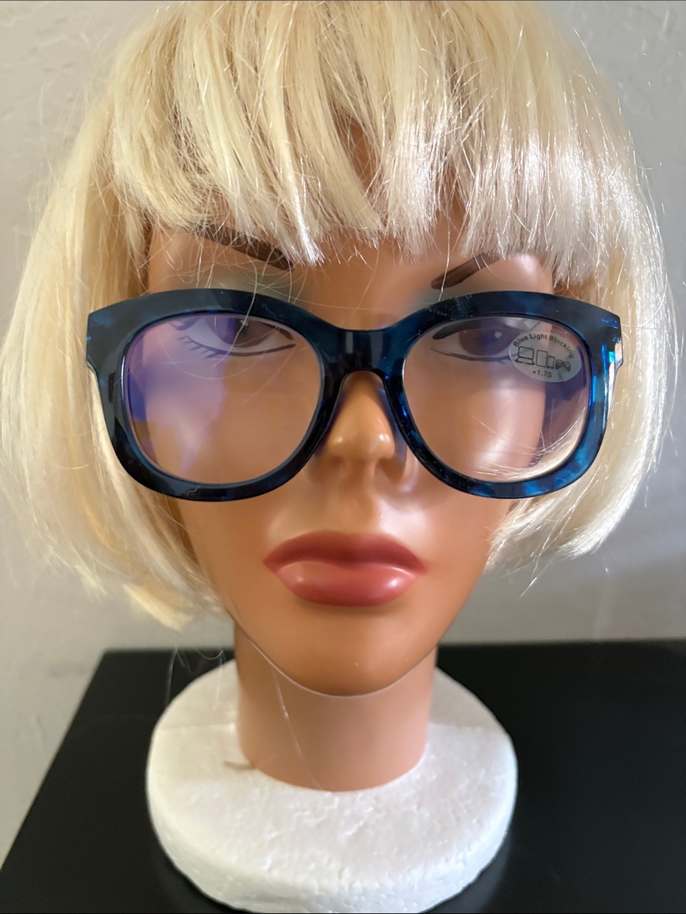 Blue Tortoiseshell Round Blue-Light Blocking Glasses
